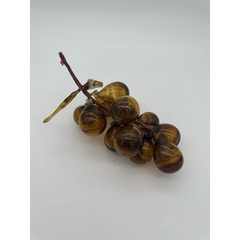 LARGE MCM Lucite Acrylic Grape Cluster Amber XL  Retro Vintage 13” 1 Or 2